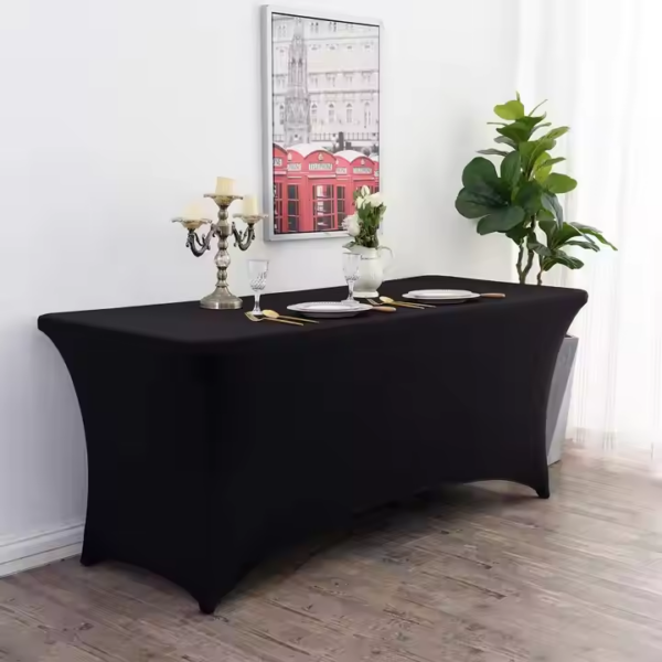 HFF  Cheaper Spandex  Table Cloth Cover Elastic Stretch Tablecloth Table Cloths for Wedding