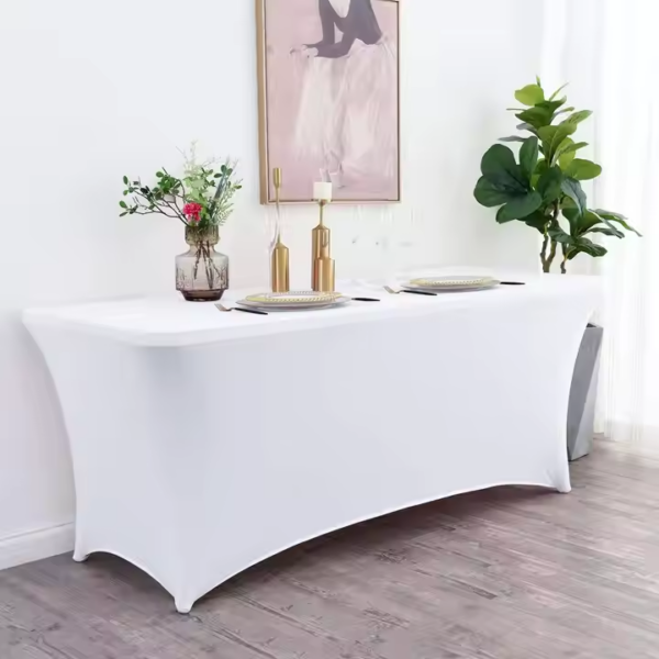HFF  Cheaper Spandex  Table Cloth Cover Elastic Stretch Tablecloth Table Cloths for Wedding