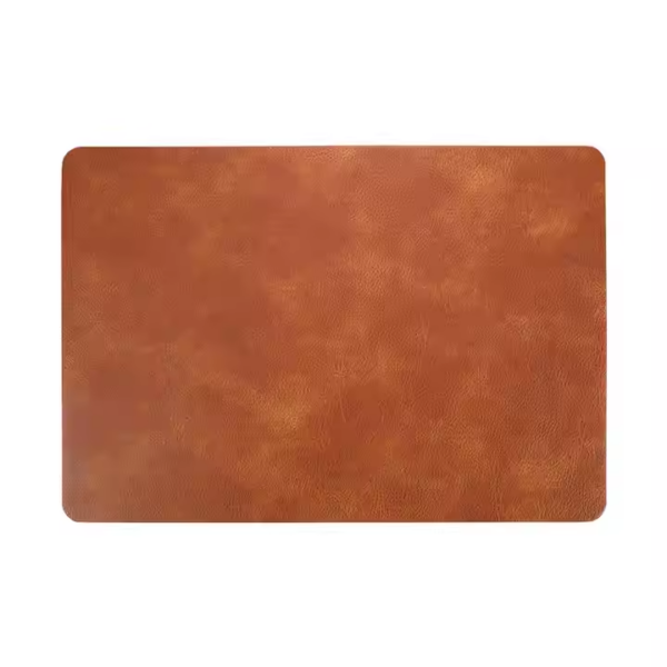 HFF 2024 New Design Tabletex Wholesale Custom PVC Leather Elegant Placemat Pad Dining Table Mat Heat Insulation Placemat